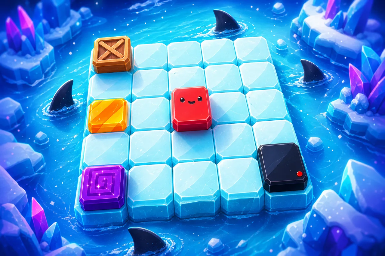 Escape Quest icy maze hero artwork